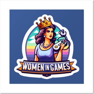 Gaming Queen Women in Games Posters and Art